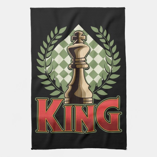 Chess King Tea Towel (Vertical)
