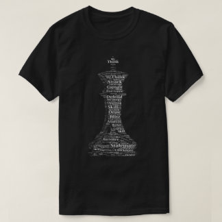 Chess King Word Art Design T-Shirt