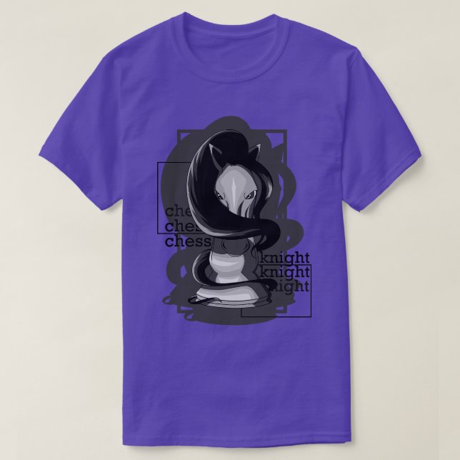 Chess knight as Chess piece T-Shirt (Design Front)