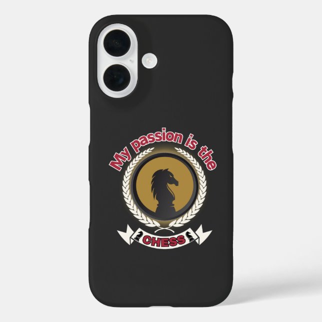 Chess Knight Laurel Crown Passion Strategy T-Shirt Case-Mate iPhone Case (Back)