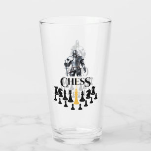 Chess Knight with Sword Glass