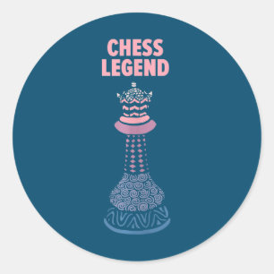 Chess Legend Checkmate Cool Saying Tank Top Classic Round Sticker