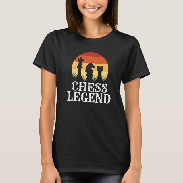 Chess Legend Chess Pieces Chess T-Shirt (Front)