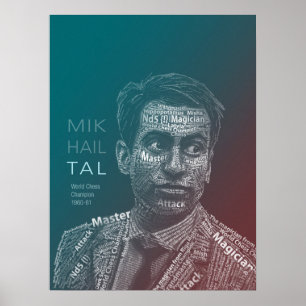 Chess Legends: Mikhail Tal Poster