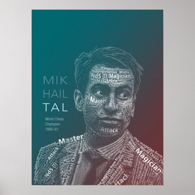 Chess Legends: Mikhail Tal Poster (Front)