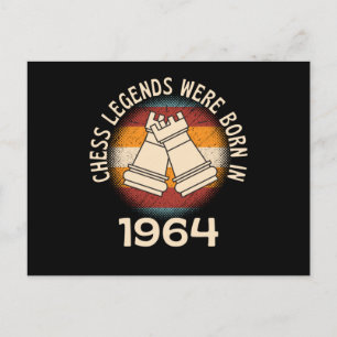 Chess Legends Were Born In 1964 Postcard