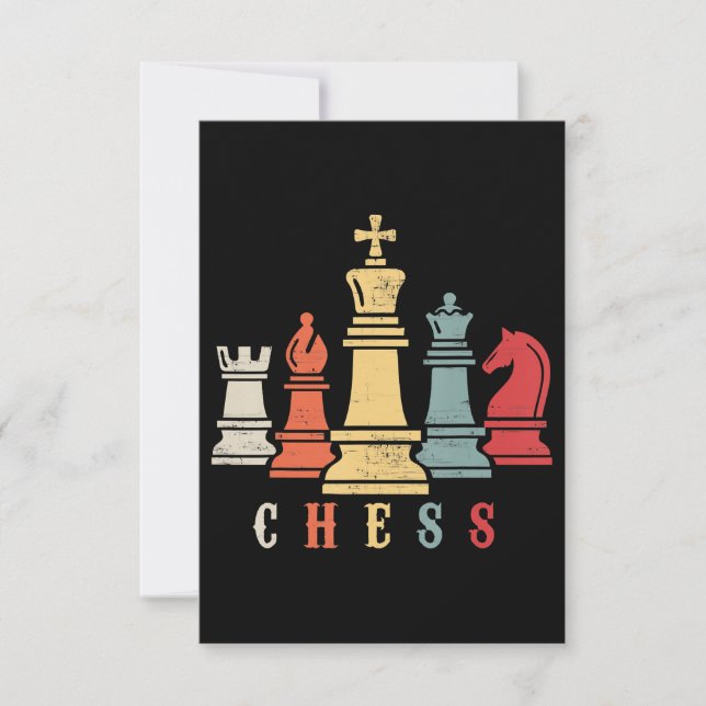Chess Lover | Chess Set Checkmate Gift RSVP Card (Front)