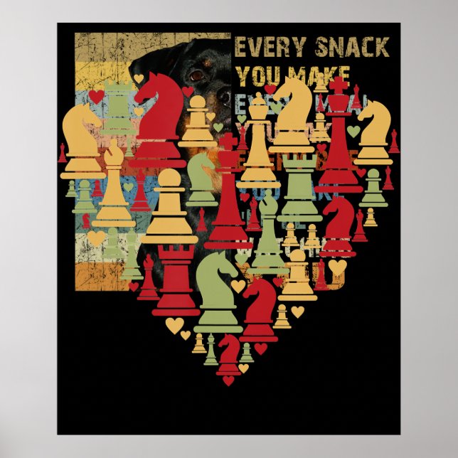 Chess Lover | I Really Love Playing Chess Poster (Front)