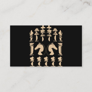 Chess :Lover Knight Chess Figure Chess Enclosure Card