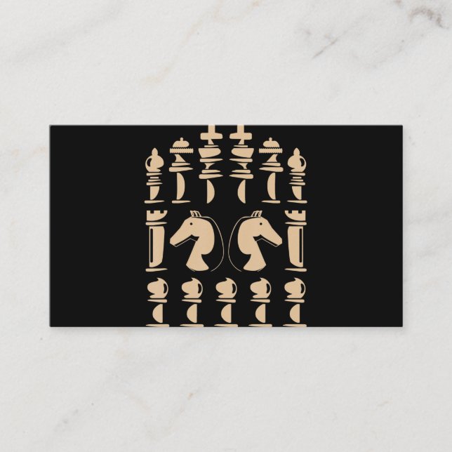 Chess :Lover | Knight Chess Figure Chess Enclosure Card (Front)
