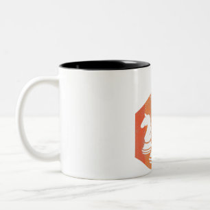 Chess Lover   Knight King Rook Chess Colourful Gif Two-Tone Coffee Mug