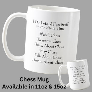 Chess Lover Player Fan, What I Do in Spare Time Coffee Mug