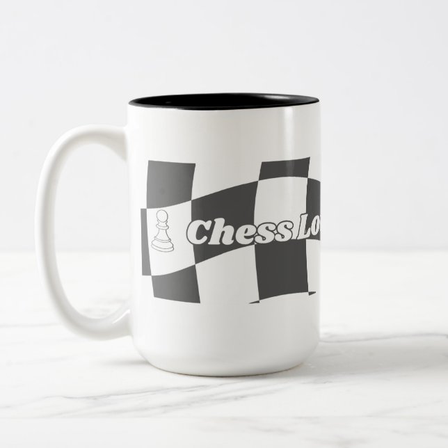 Chess Lover’s Corner Two-Tone Coffee Mug (Left)