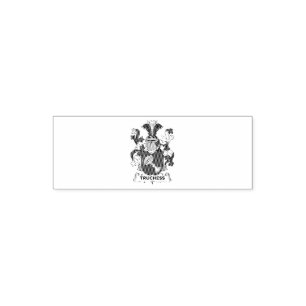 Chess Lover   Truchess Coat of Arms - Family Crest Self-inking Stamp
