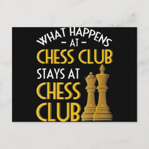 Chess Lover   What Happens At Chess Club Humour Postcard