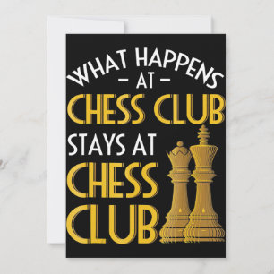 Chess Lover What Happens At Chess Club Humour Thank You Card
