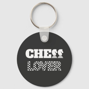 Chess Lover White Knights Creative Unique Game Key Ring