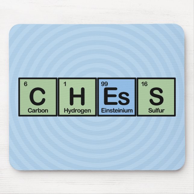 Chess Made of Elements Mouse Mat (Front)