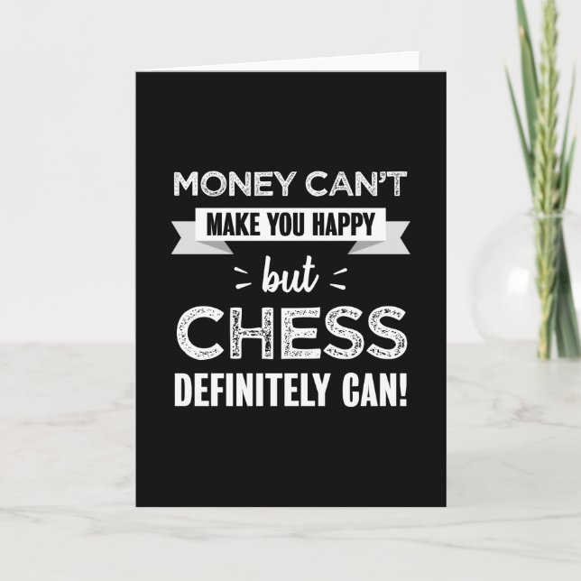 Chess makes you happy gift card (Front)