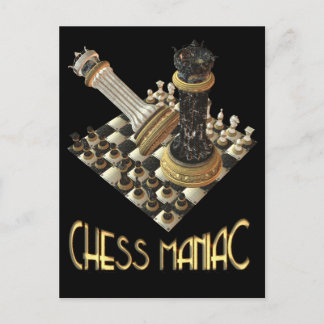 Chess Maniac Postcard