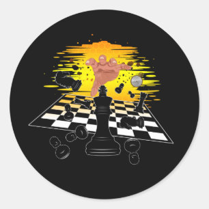 Chess Master   Classic Round Sticker