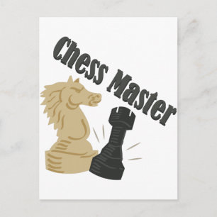 Chess Master Postcard