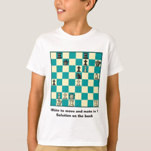 Chess Mate In 1 Puzzle #1 T-Shirt