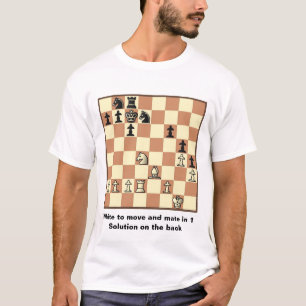 Chess Mate In 1 Puzzle #3 Basic T-Shirt