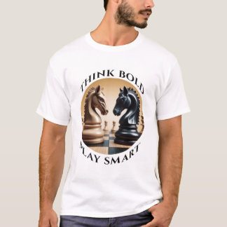 Chess Mind Men White T-Shirt