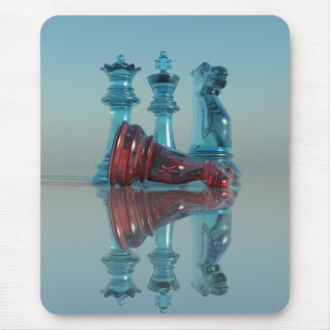 Chess Mousepad - King Queen Knight Chess (Front)