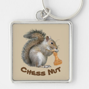 Chess Nut Key Ring