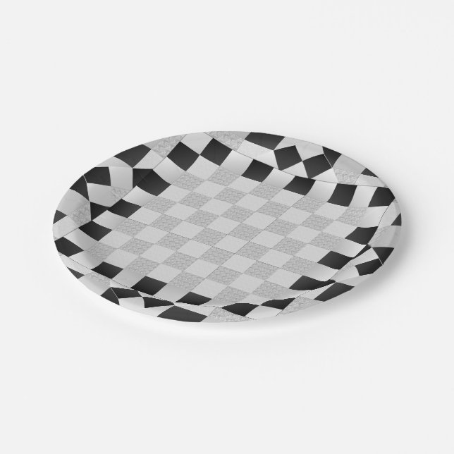 Chess Pad Paper Plate (Angled)
