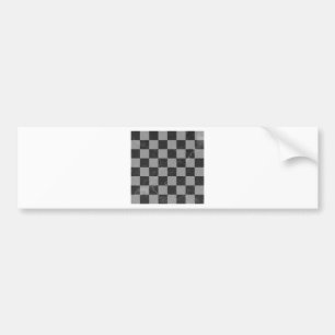 Chess pattern bumper sticker