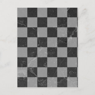 Chess pattern postcard