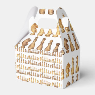 chess pattern wrapping paper favour box