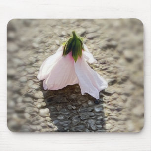Chess pawn flower mouse mat