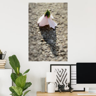 Chess pawn flower poster