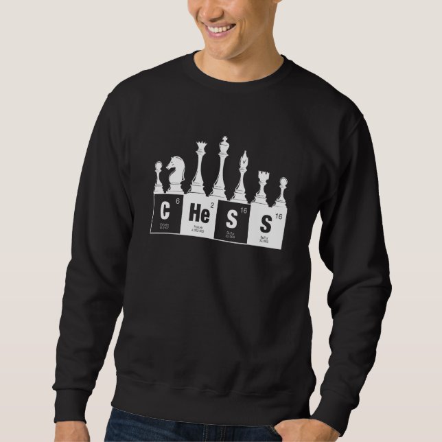 Chess Periodic Table Chess Player Element Sweatshirt (Front)