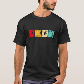 Chess Periodic Table Chess Player Pun Quote T-Shirt