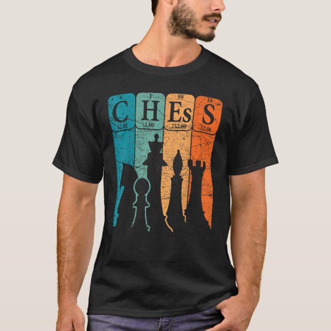 Chess Periodic Table Elements Nerd Chess Player Vi T-Shirt (Front)