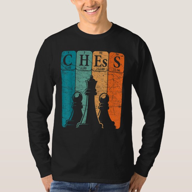 Chess Periodic Table Elements Nerd Chess Player Vi T-Shirt (Front)