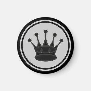 Chess Piece Black Queen Magnet