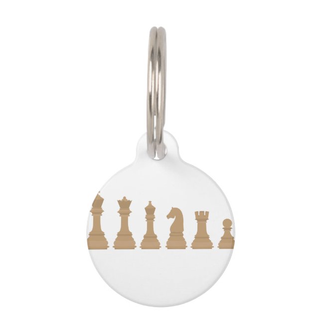 Chess Piece Board Game Pet Tag (Front)