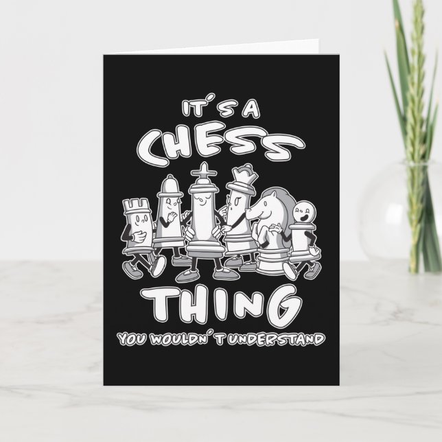 Chess Piece Chess Player Chess Game Gift Card (Front)