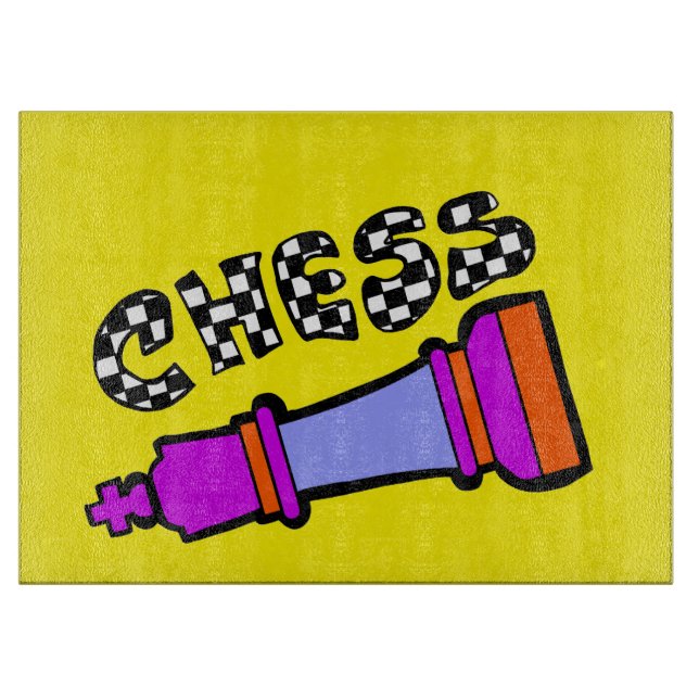 chess piece  cutting board (Front)