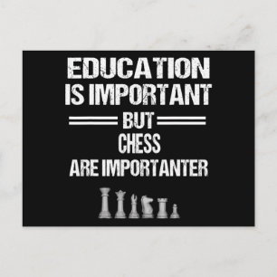 Chess Piece Education Humour Sarcastic Funny Chris Announcement Postcard