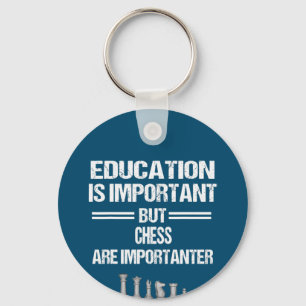 Chess Piece Education Humour Sarcastic Funny Chris Key Ring