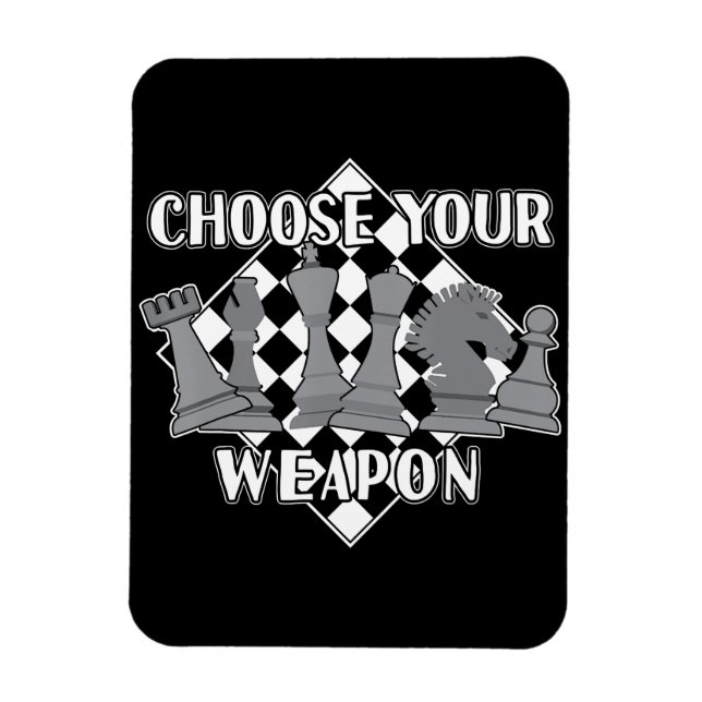 Chess Piece Game Strategy Gift A Chess Player Magnet (Vertical)