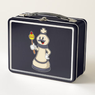 Chess piece King at Chess.PNG Metal Lunch Box