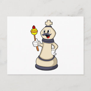 Chess piece King at Chess.PNG Postcard